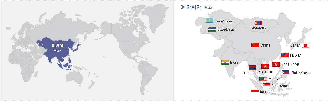 아시아 지도